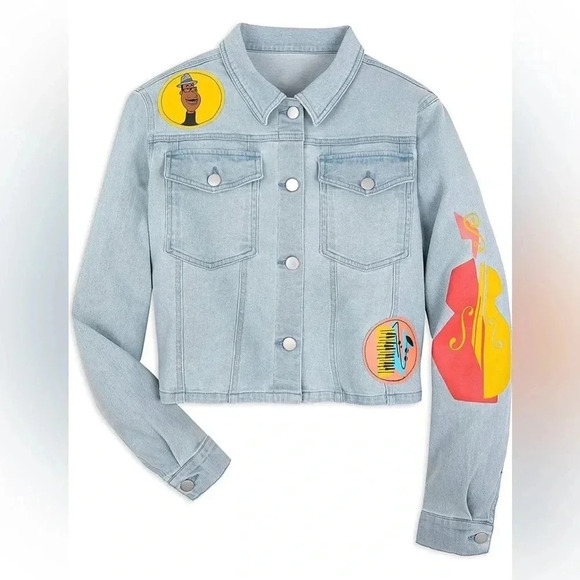 Disney Women’s Pixar Soul Denim Jacket - Picture 1 of 8